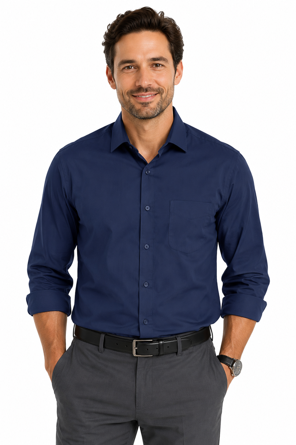 MOSMAN MENS SHIRT LONG SLEEVE - 1903L